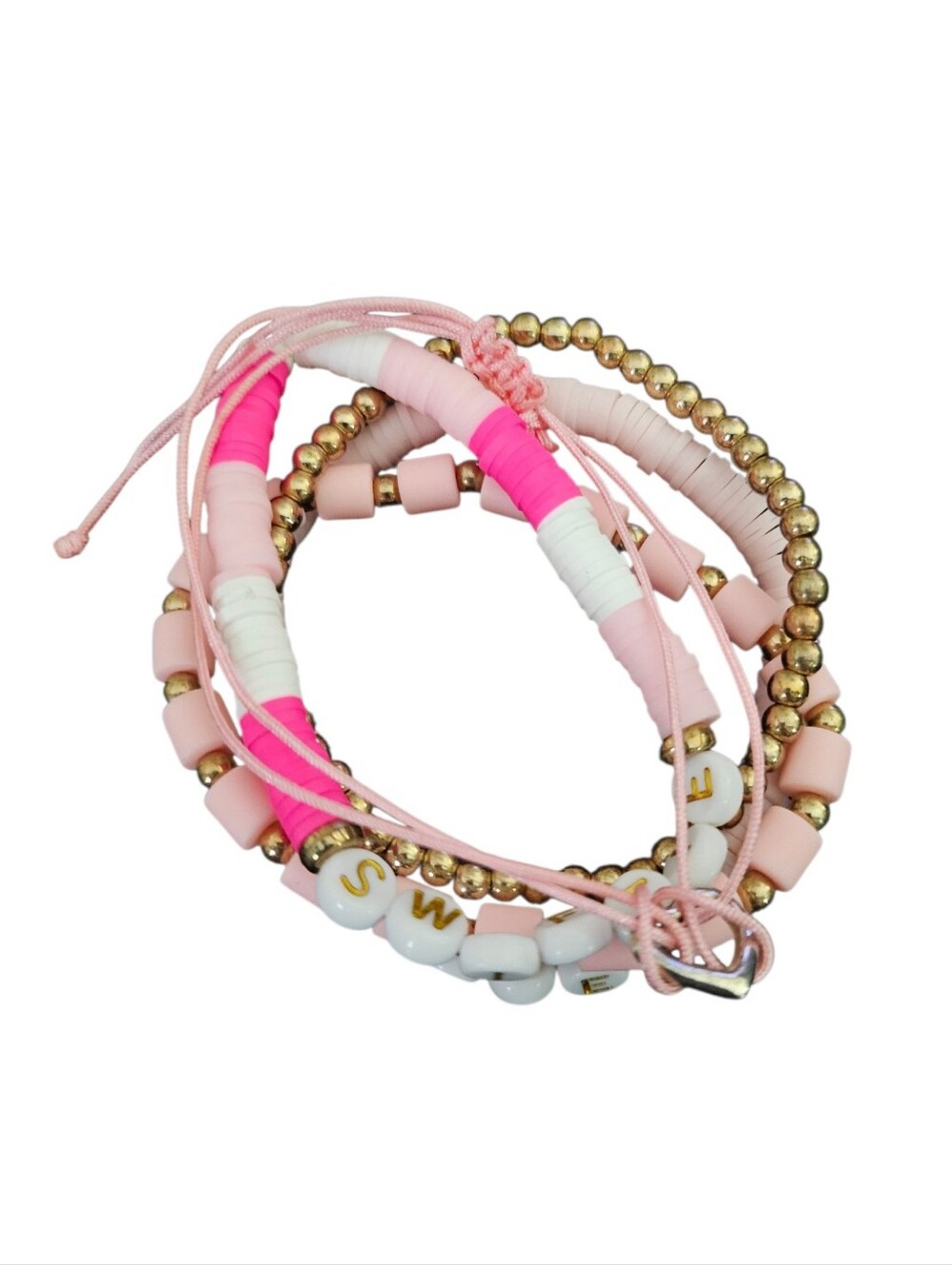 5 PC Taylor Swift Stackable Bracelet Set - Picture 2 of 7